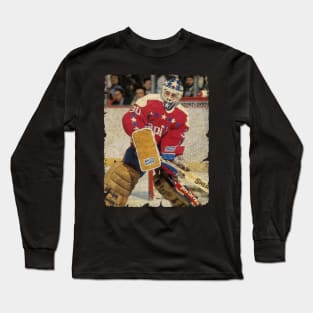 Clint Malarchuk - Washington Capitals, 1989 Long Sleeve T-Shirt